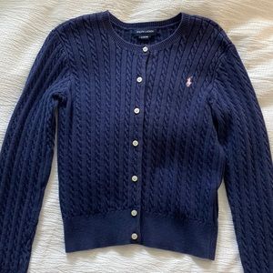 Ralph Lauren button up sweater (girls)- size 10/12